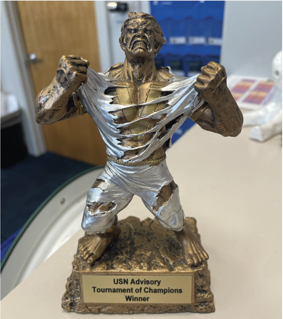 The TOC trophy itself, currently residing in Ms. Crenshaw’s room. 