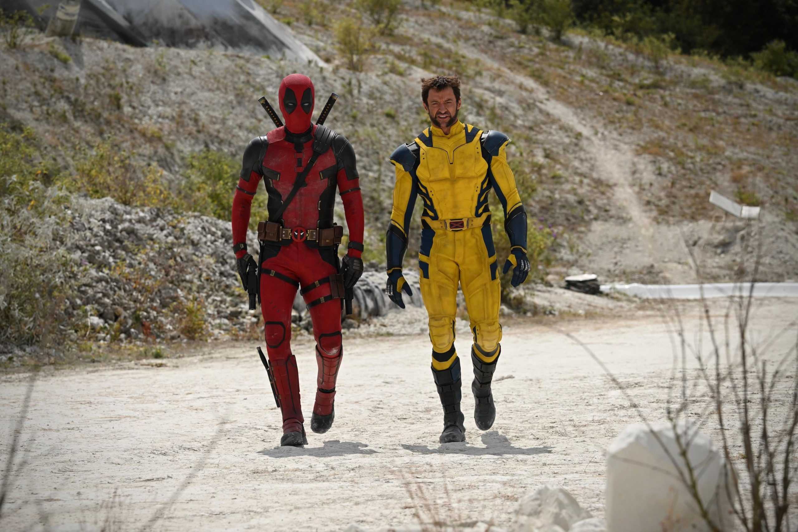 Deadpool and Wolverine walk side-by-side through the Void (via Marvel Studios).