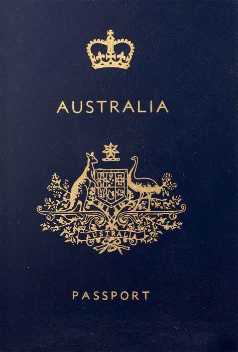 An Australian passport, like mine.
