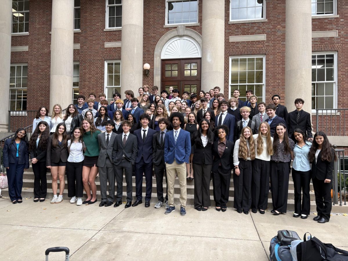 Participants pose for a picture before boarding the bus to Murfreesboro. (via Kate Pritchard)