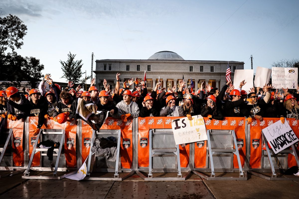 College GameDay visits Vanderbilt University ahead of the Misouri Tigers vs Vanderbilt Commodores football game at Wyatt Lawn on October 25, 2025 in Nashville, Tennessee. (Photo by Mike Stadlman/Vanderbilt)