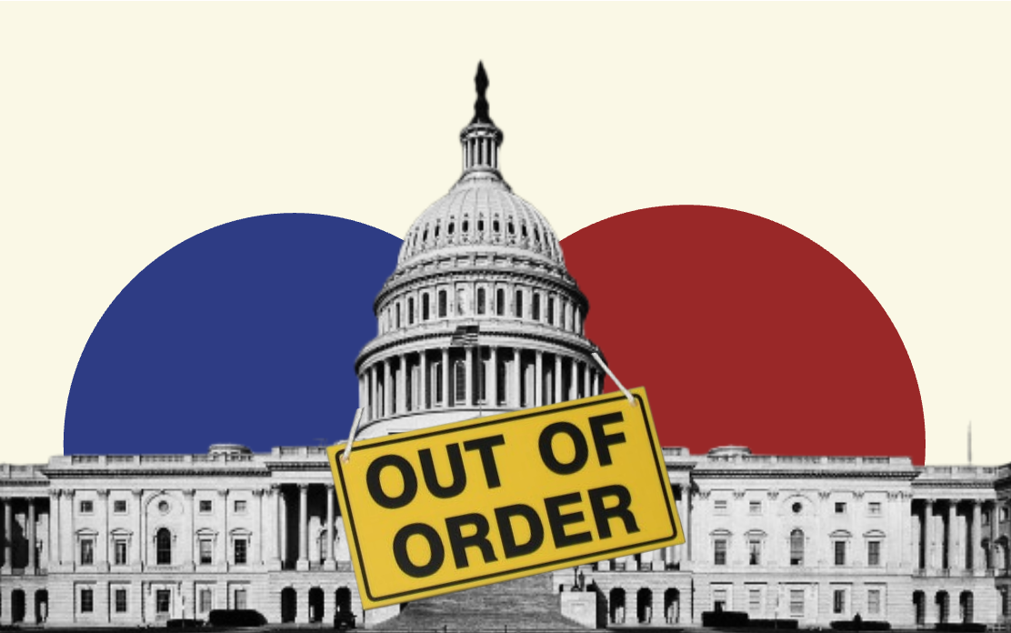 The United States capitol building was closed for business for 43 days. (graphic by Griffin Rogers ‘27)