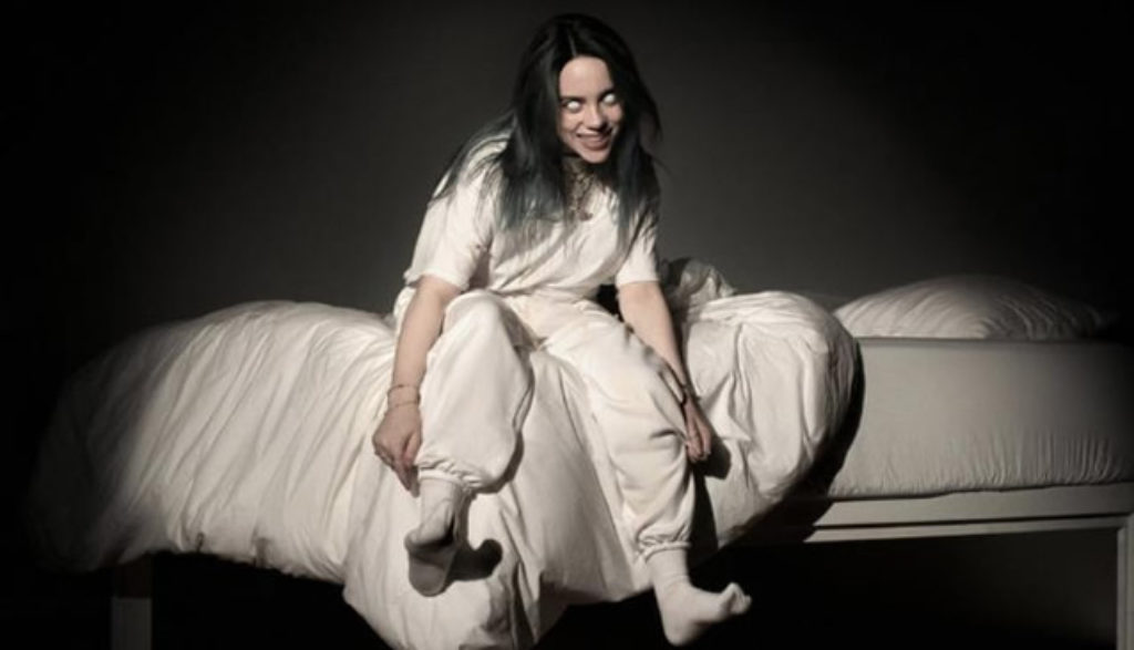 The album cover for Billie Eilish's 2019 release "WHEN WE ALL FALL ASLEEP WHERE DO WE GO?”. (via the artist)